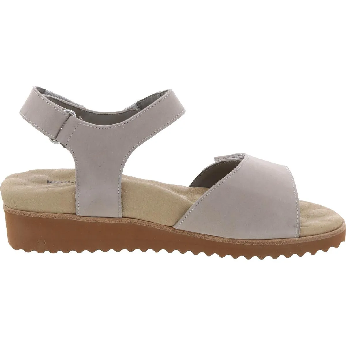 Heather Womens Adjustable Leather Slingback Sandals