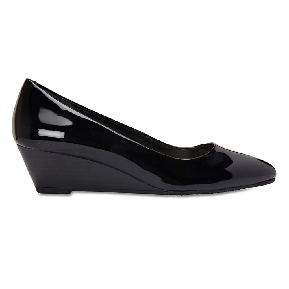 Henry Heel in Black Patent