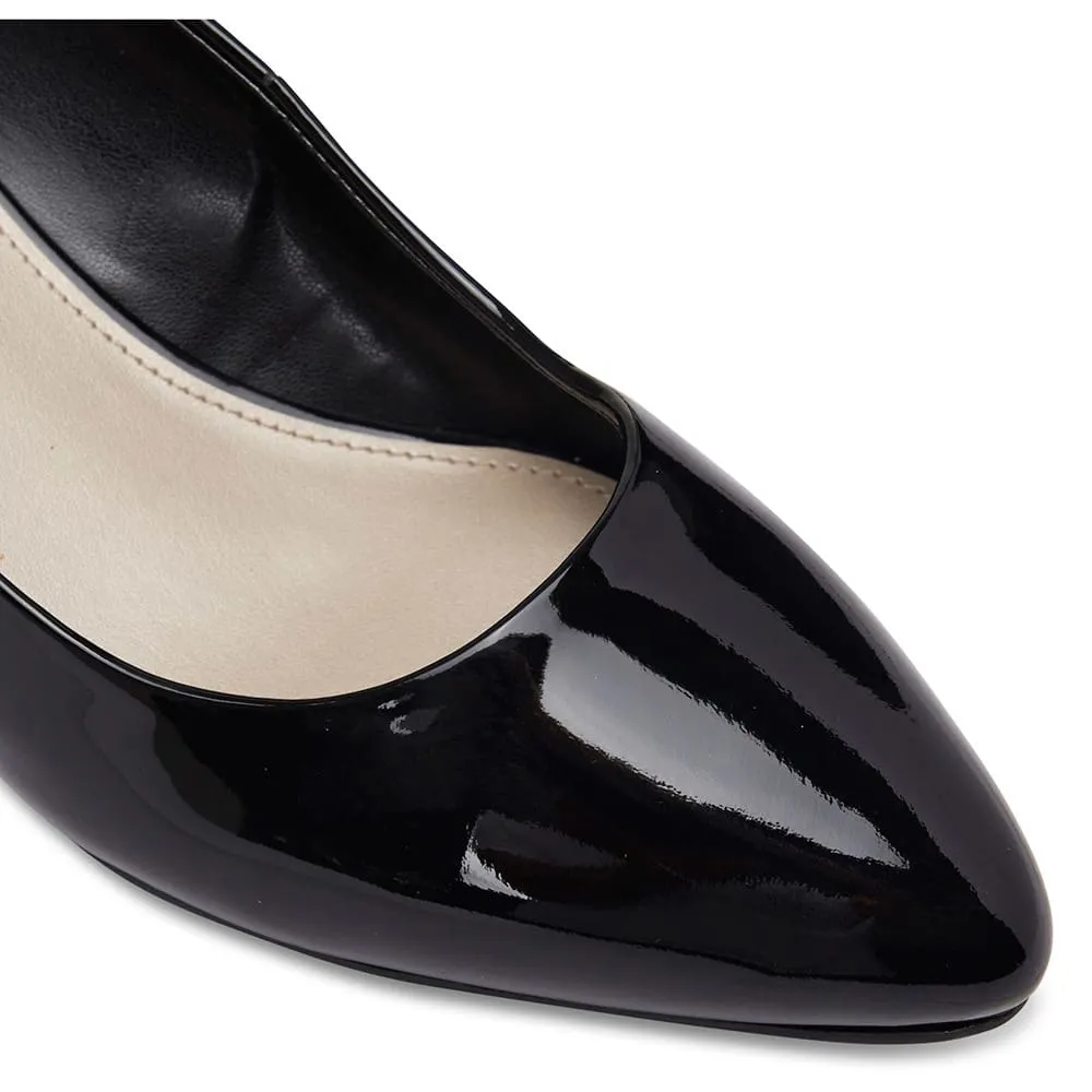 Henry Heel in Black Patent