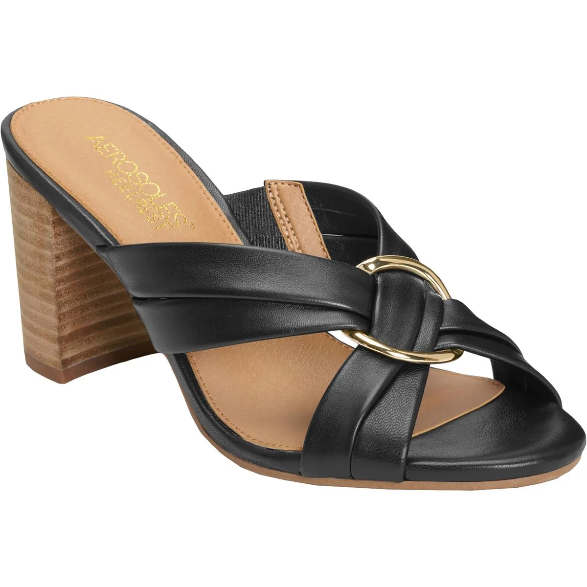 High Water Womens Padded Insole Open Toe Heel Sandals