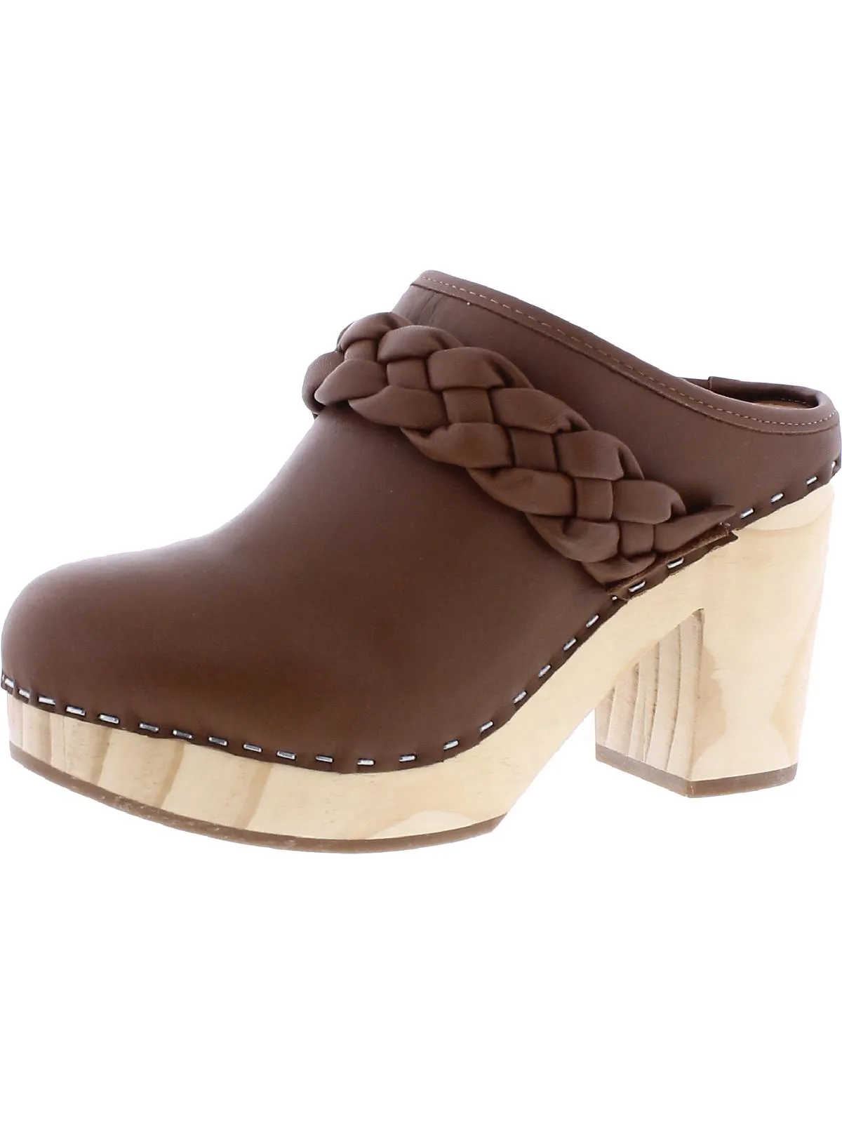 Hila Womens Leather Slip On Clogs