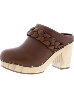 Hila Womens Leather Slip On Clogs
