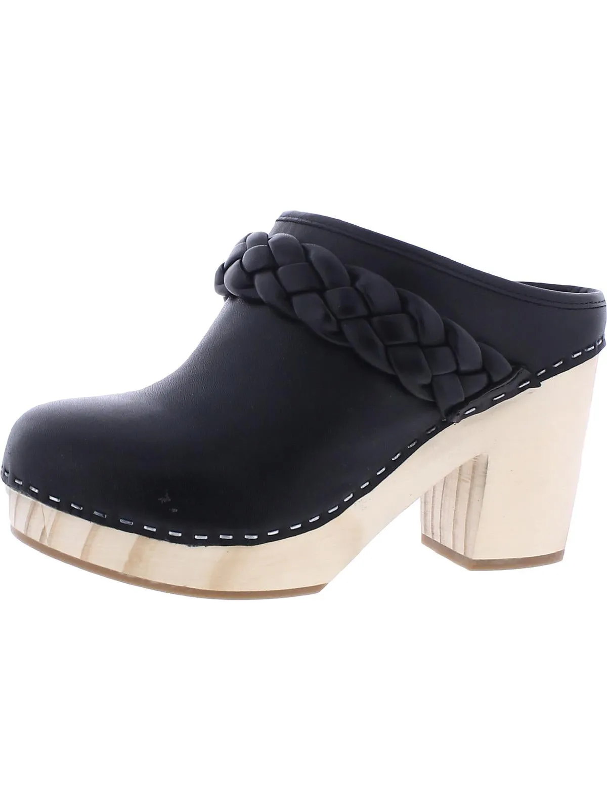 Hila Womens Leather Slip On Clogs