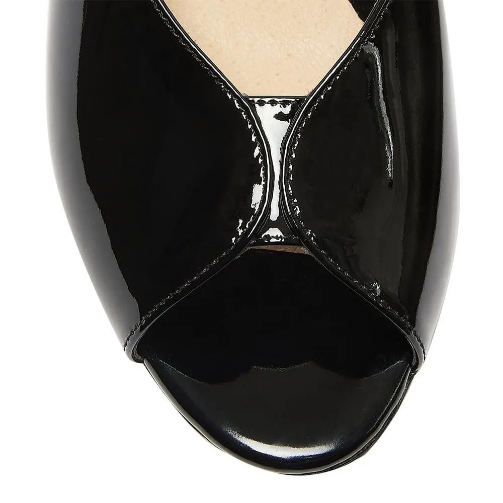 Hilda Heel in Black Patent