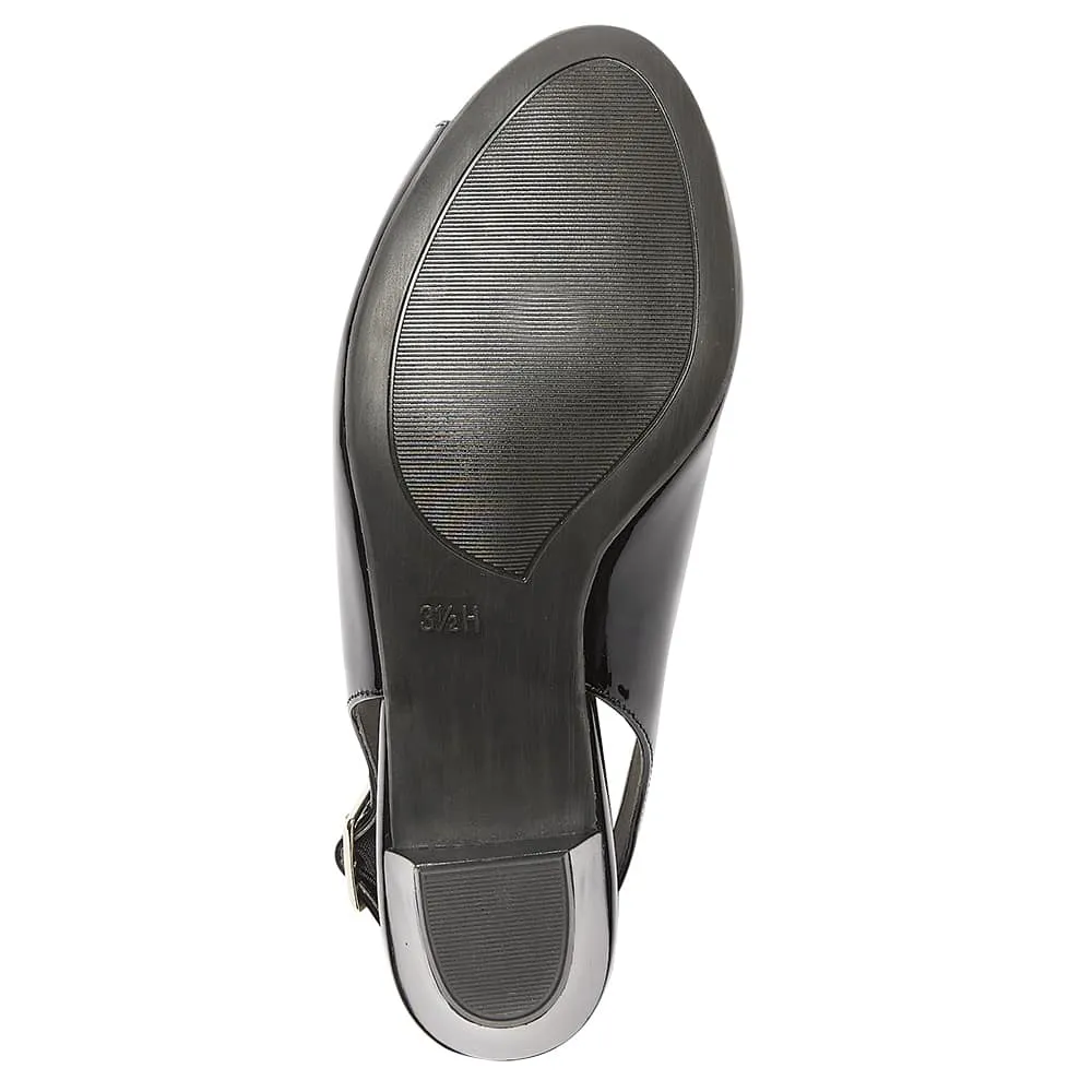 Hilda Heel in Black Patent