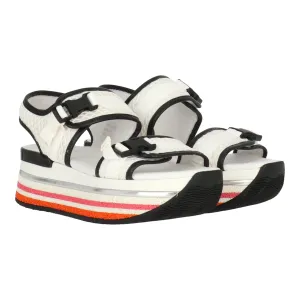 Hogan Womens Black/White Sandal
