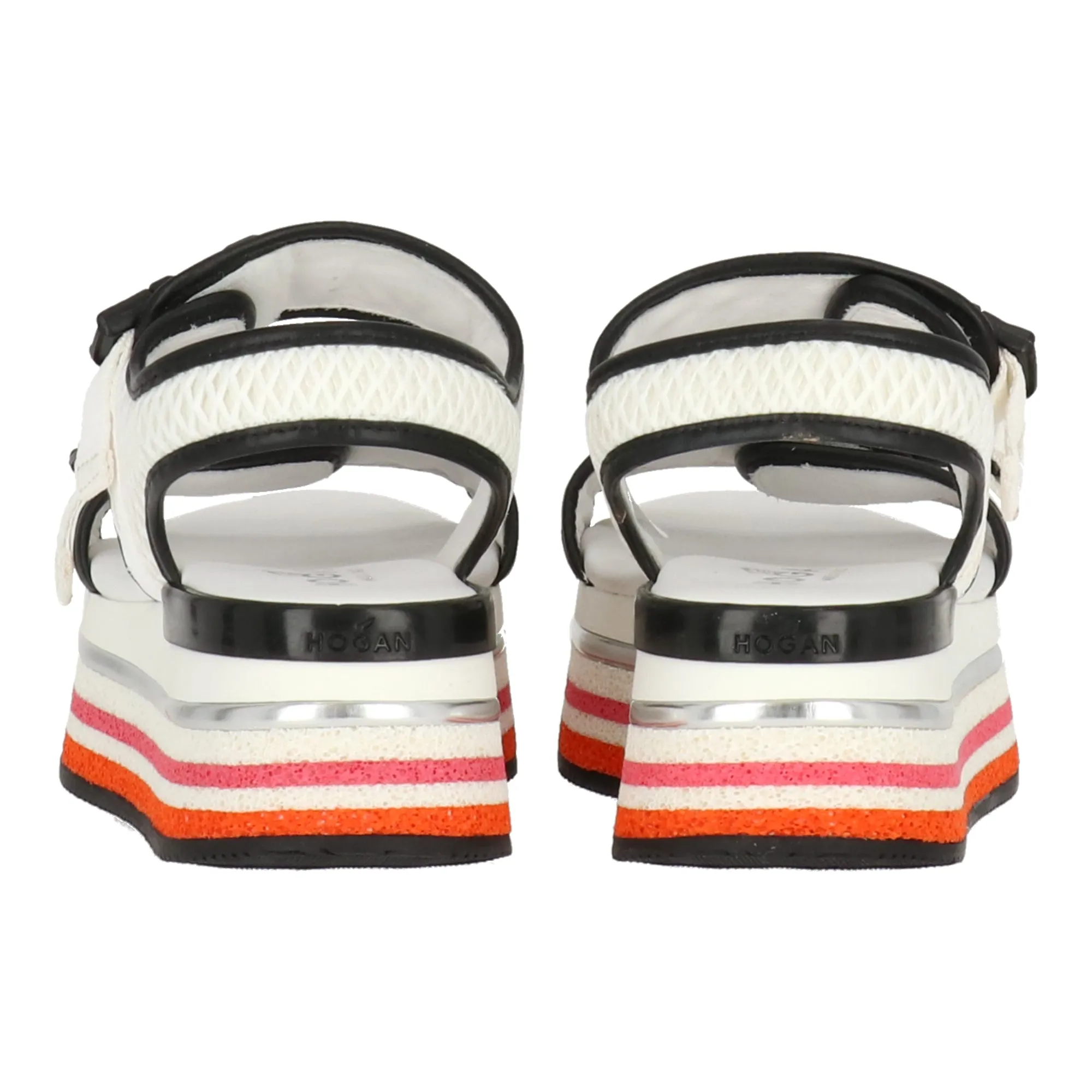 Hogan Womens Black/White Sandal