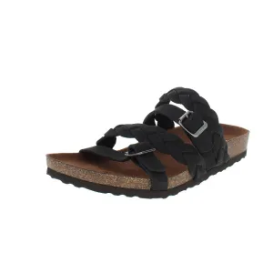 Holland Womens Buckle Braided Footbed Sandals
