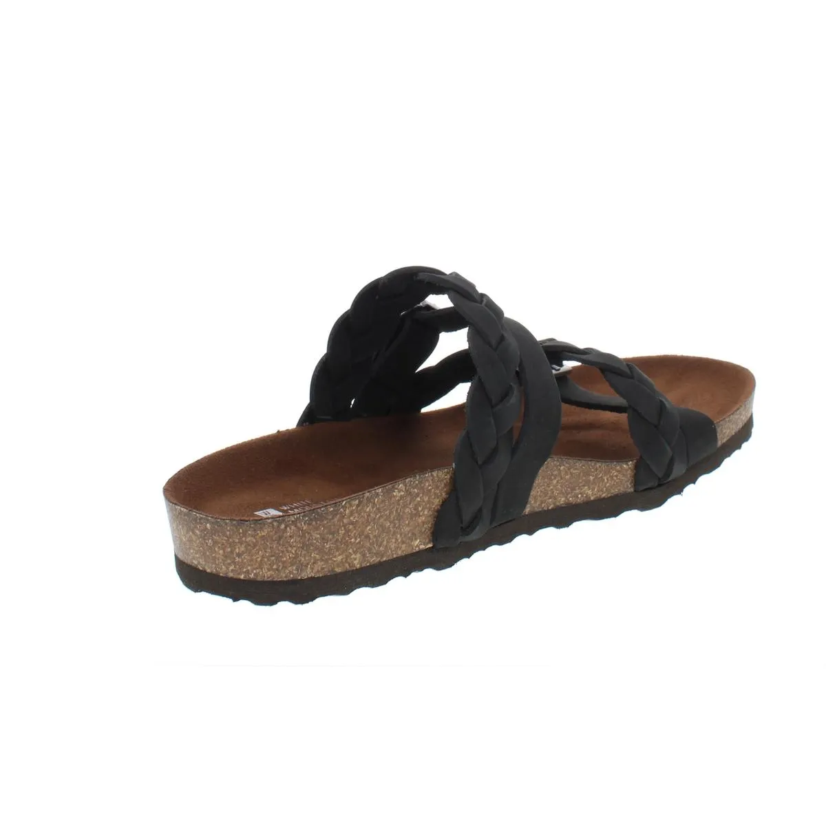 Holland Womens Buckle Braided Footbed Sandals