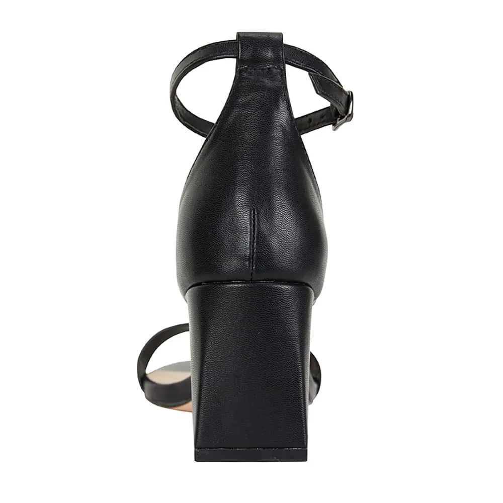 Ida Heel in Black Smooth