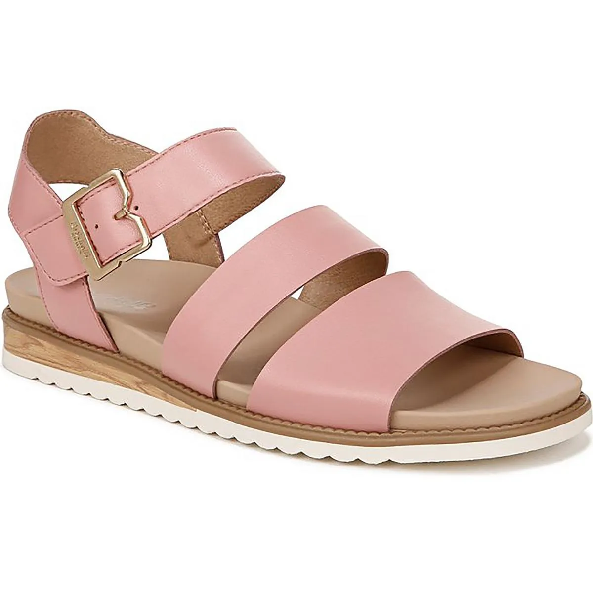 Island Glow Womens Faux Leather Square Toe Slingback Sandals