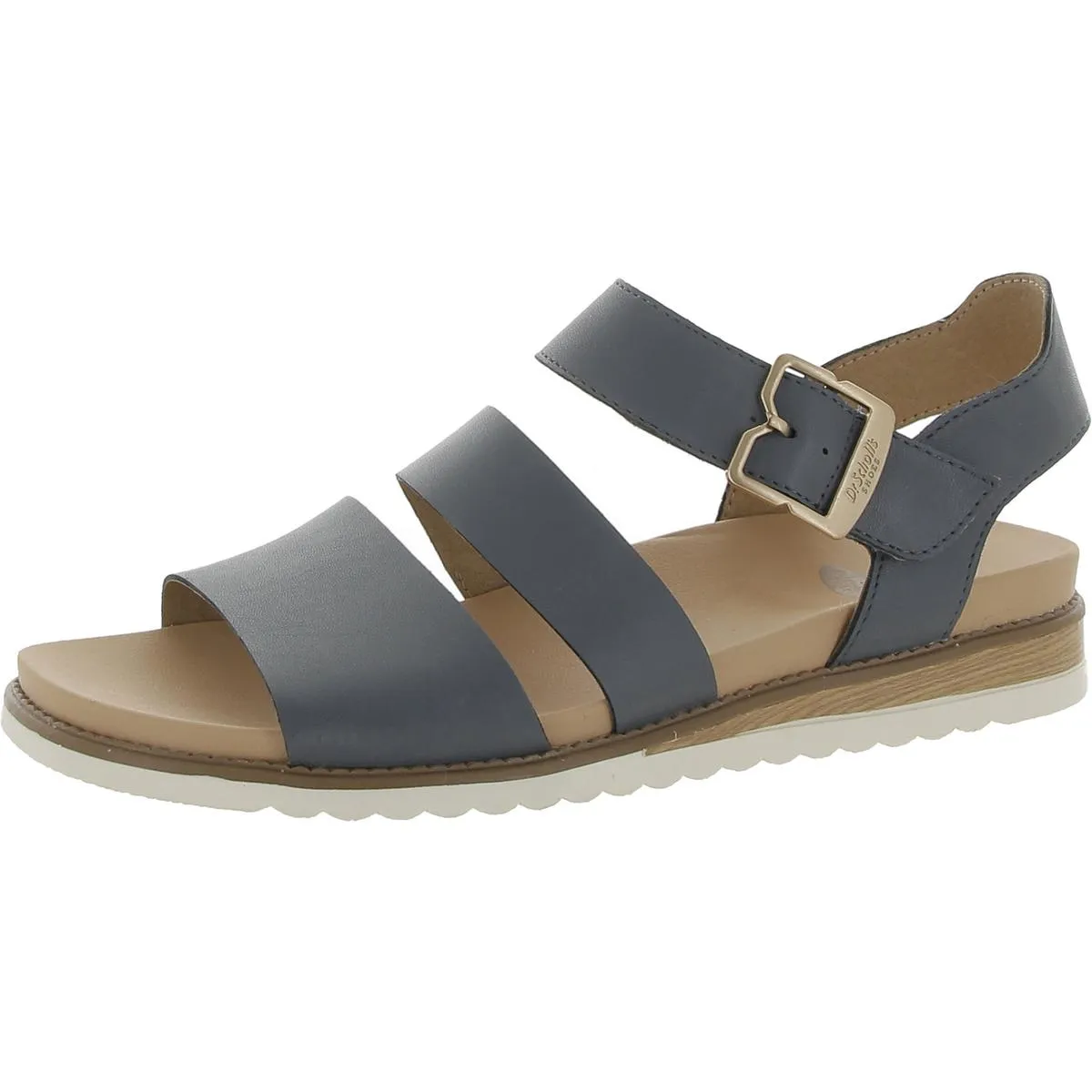 Island Glow Womens Faux Leather Square Toe Slingback Sandals