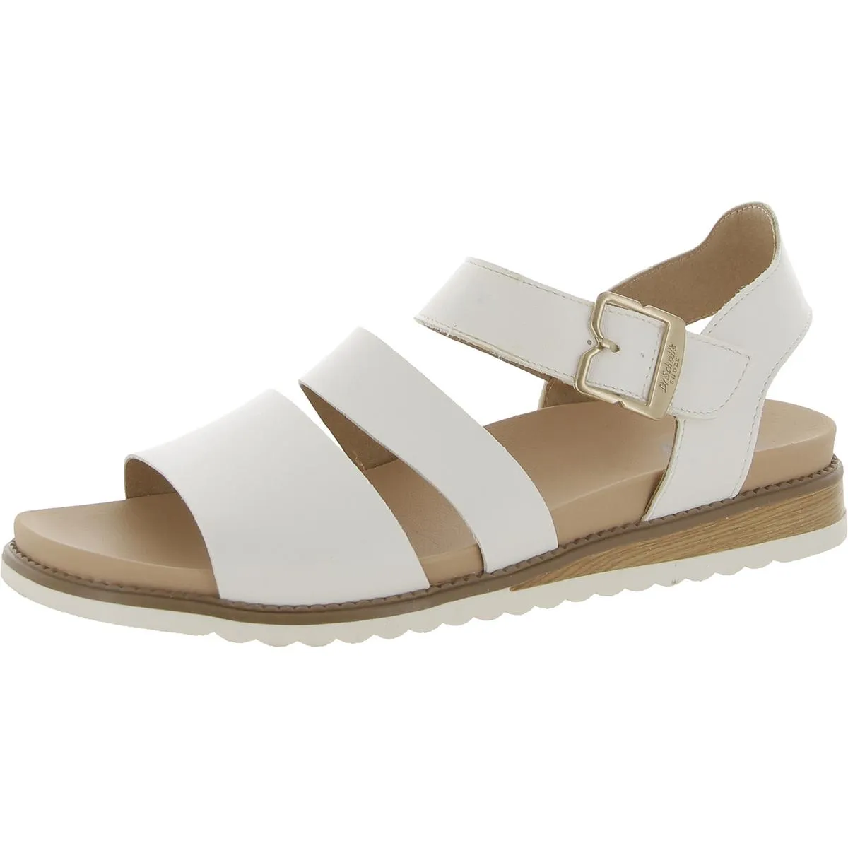 Island Glow Womens Faux Leather Square Toe Slingback Sandals
