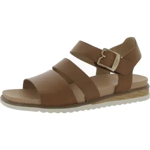 Island Glow Womens Faux Leather Square Toe Slingback Sandals