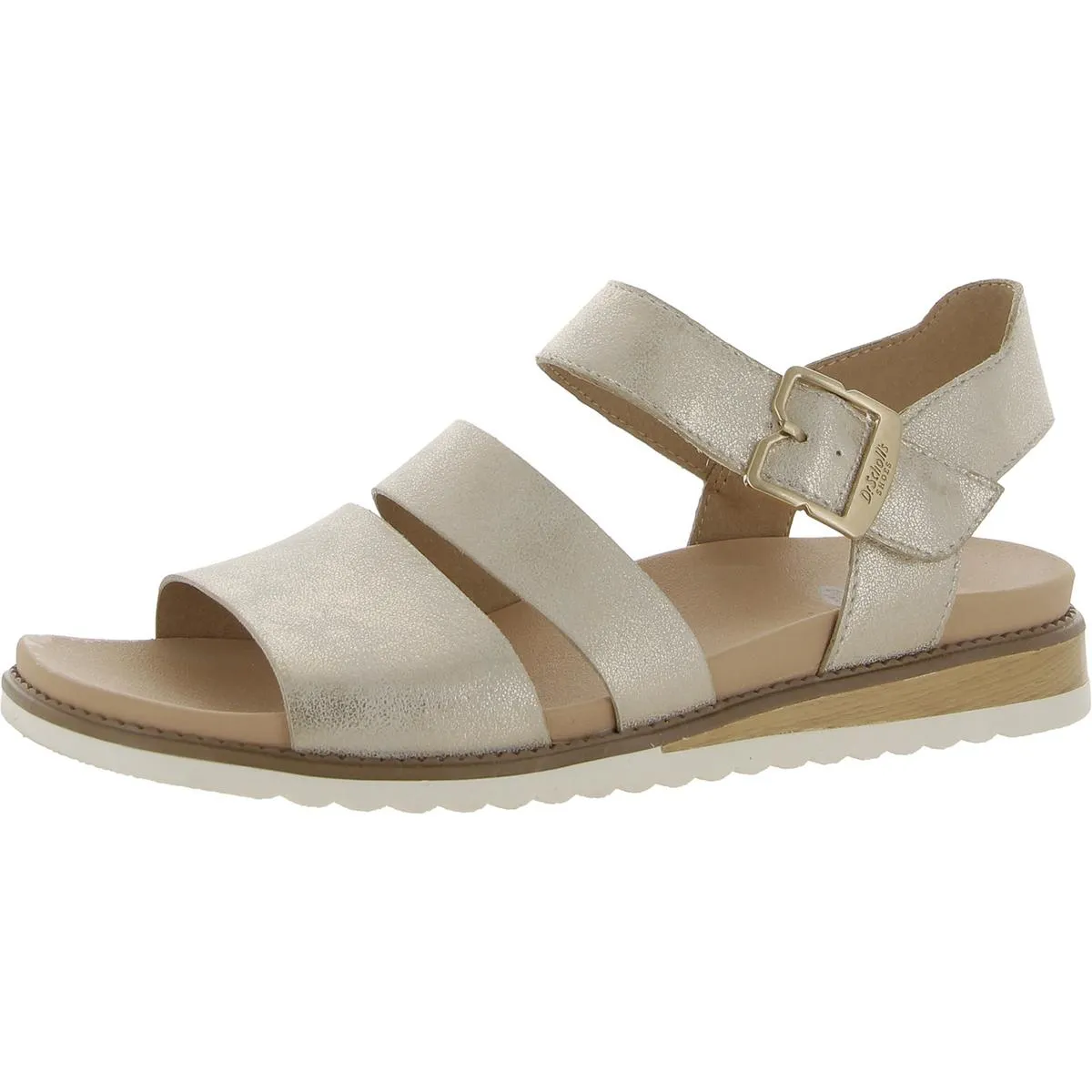 Island Glow Womens Faux Leather Square Toe Slingback Sandals