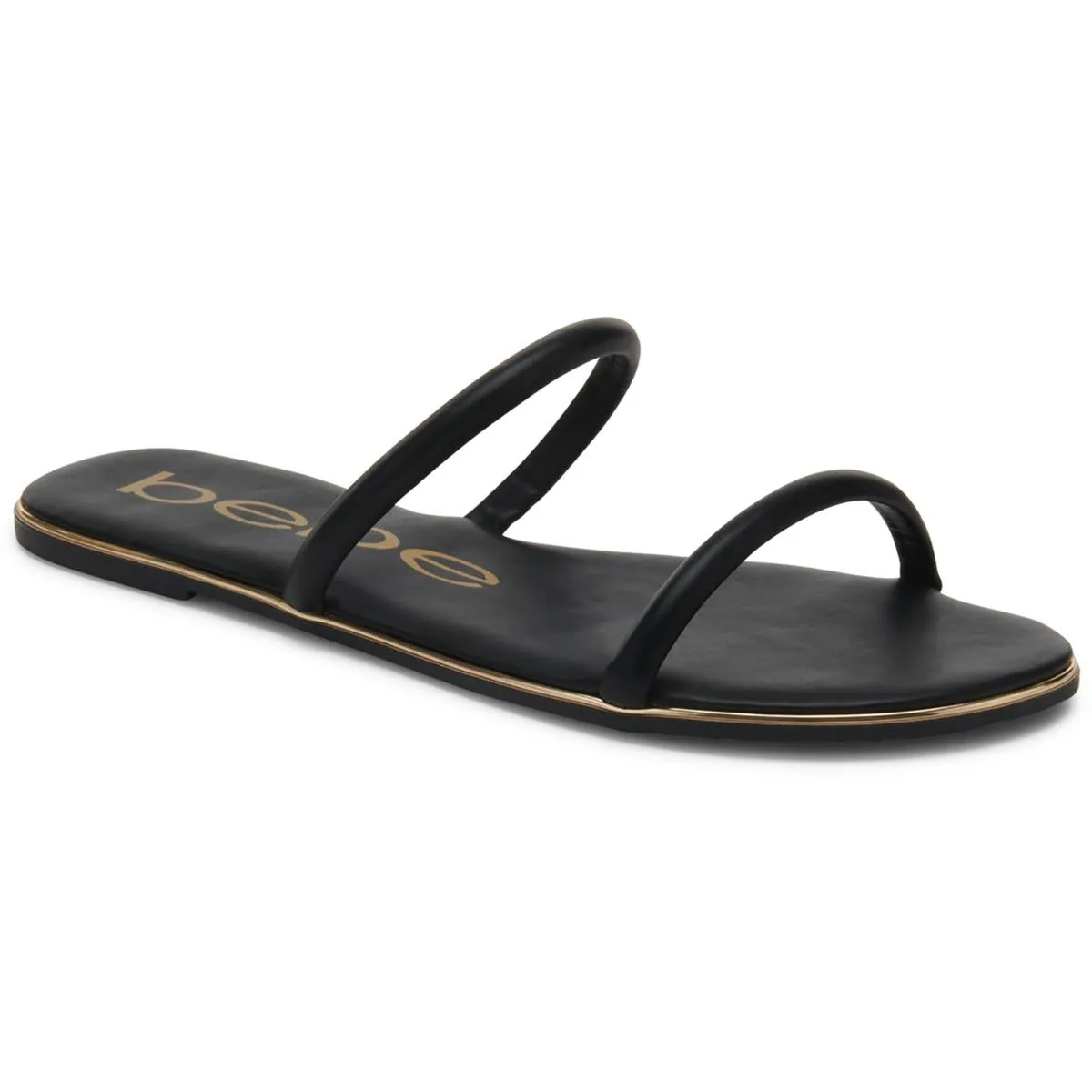 Issy Womens Slip On Double Strap Slide Sandals