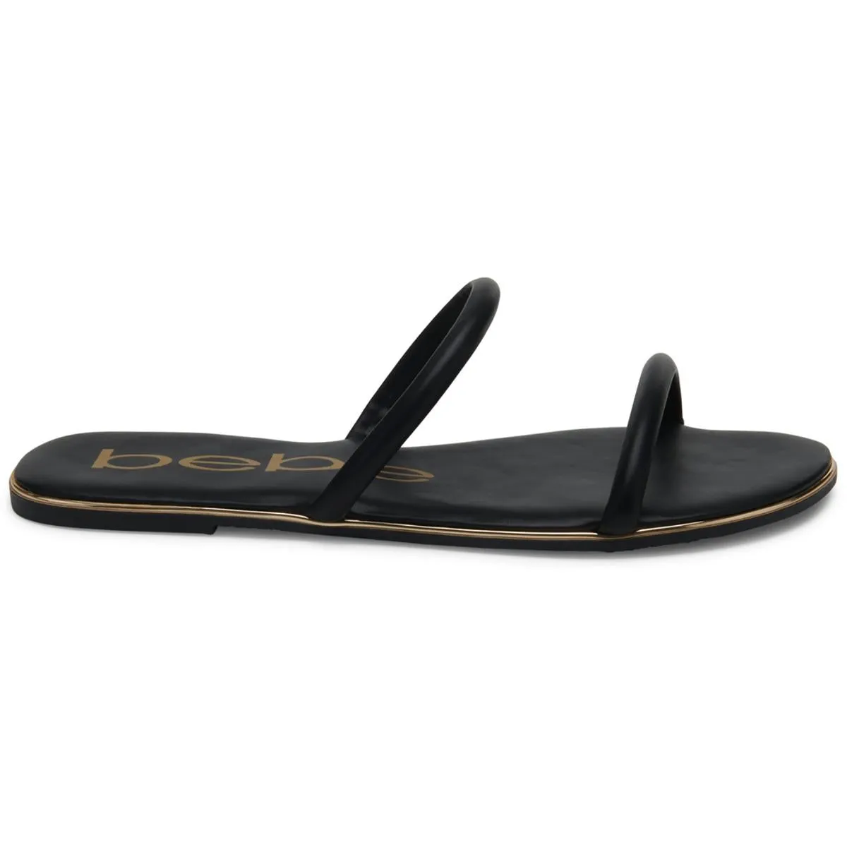 Issy Womens Slip On Double Strap Slide Sandals