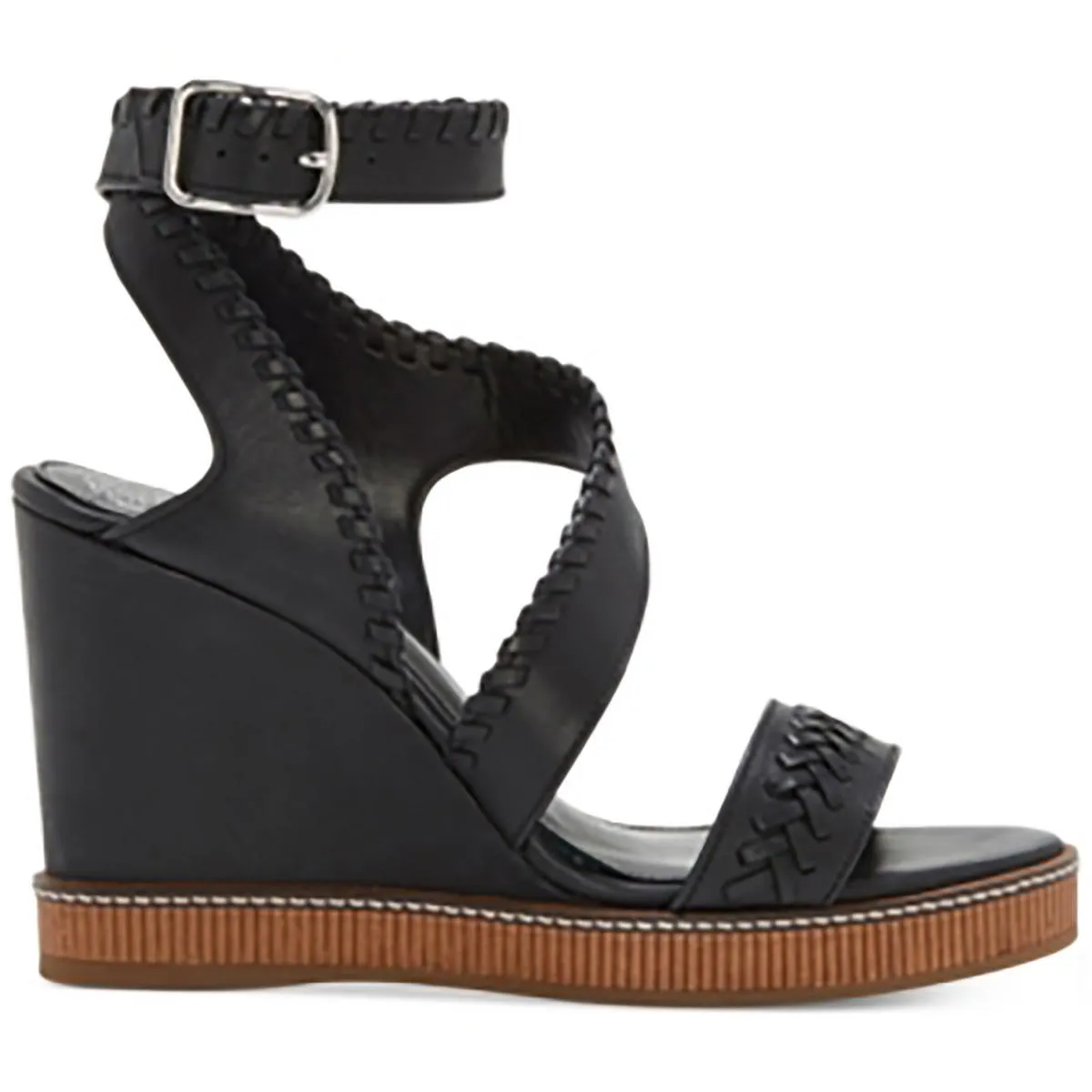 Ivanta Womens Leather Platform Wedges