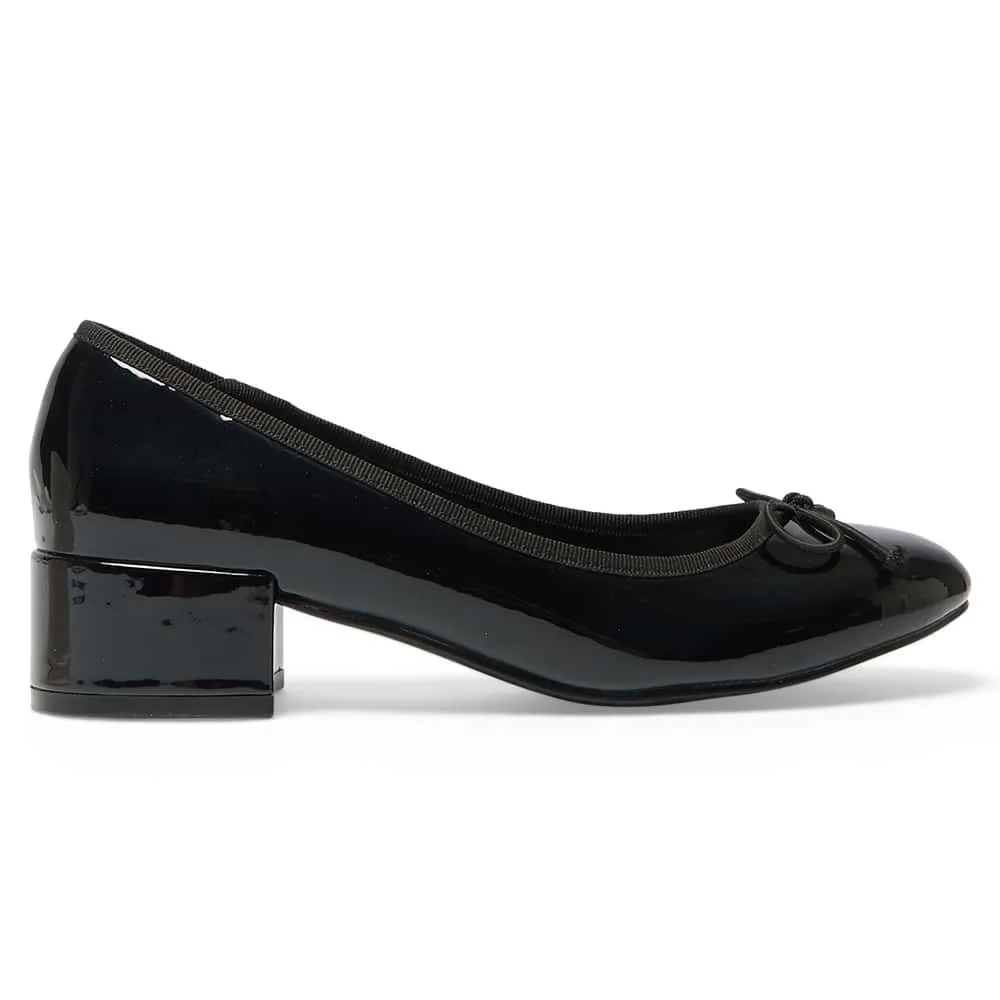 Janet Heel in Black Patent