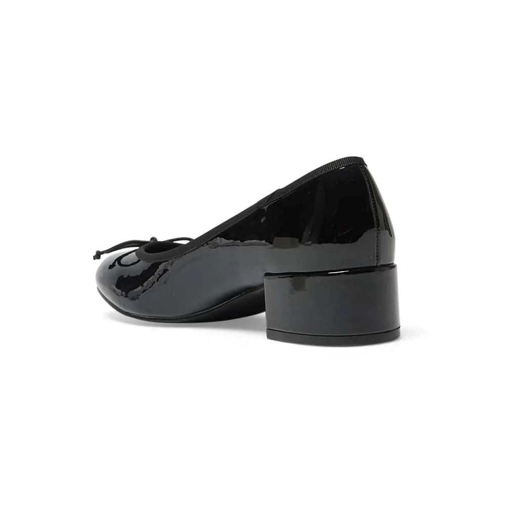 Janet Heel in Black Patent