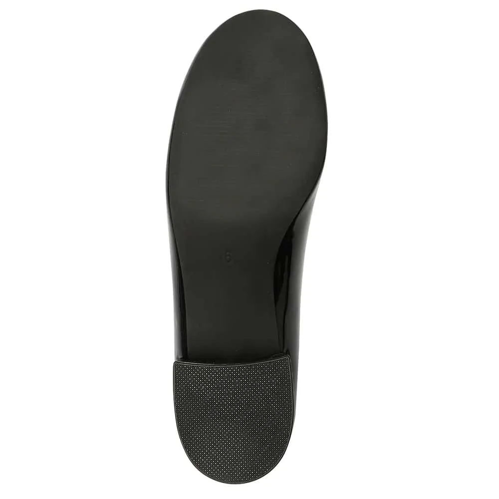 Janet Heel in Black Patent