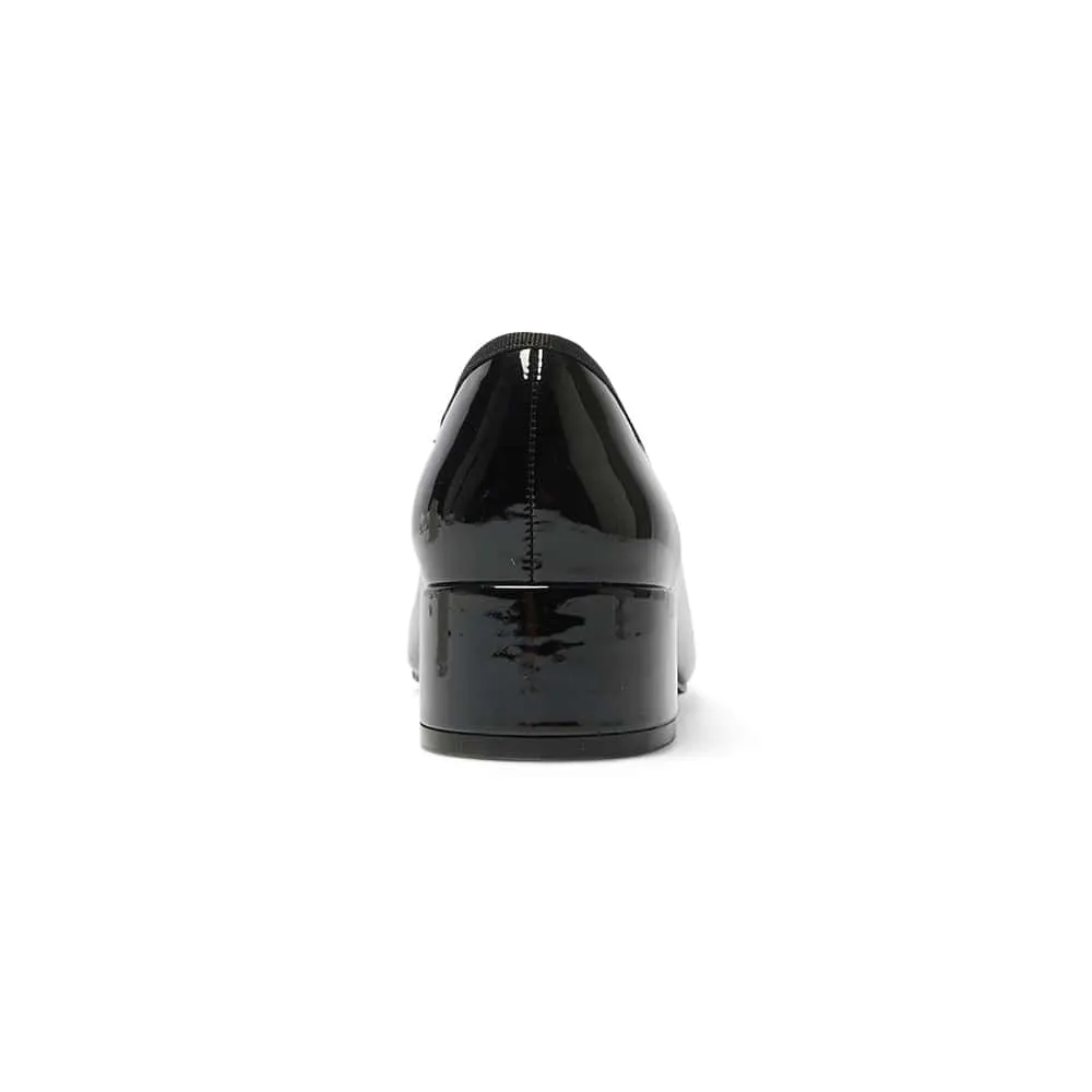 Janet Heel in Black Patent