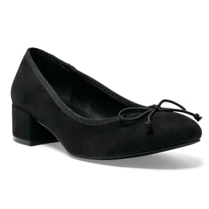 Janet Heel in Black Suede