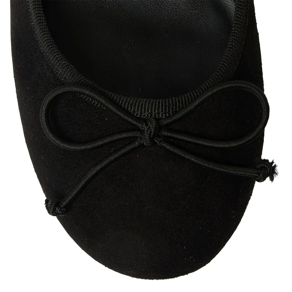 Janet Heel in Black Suede