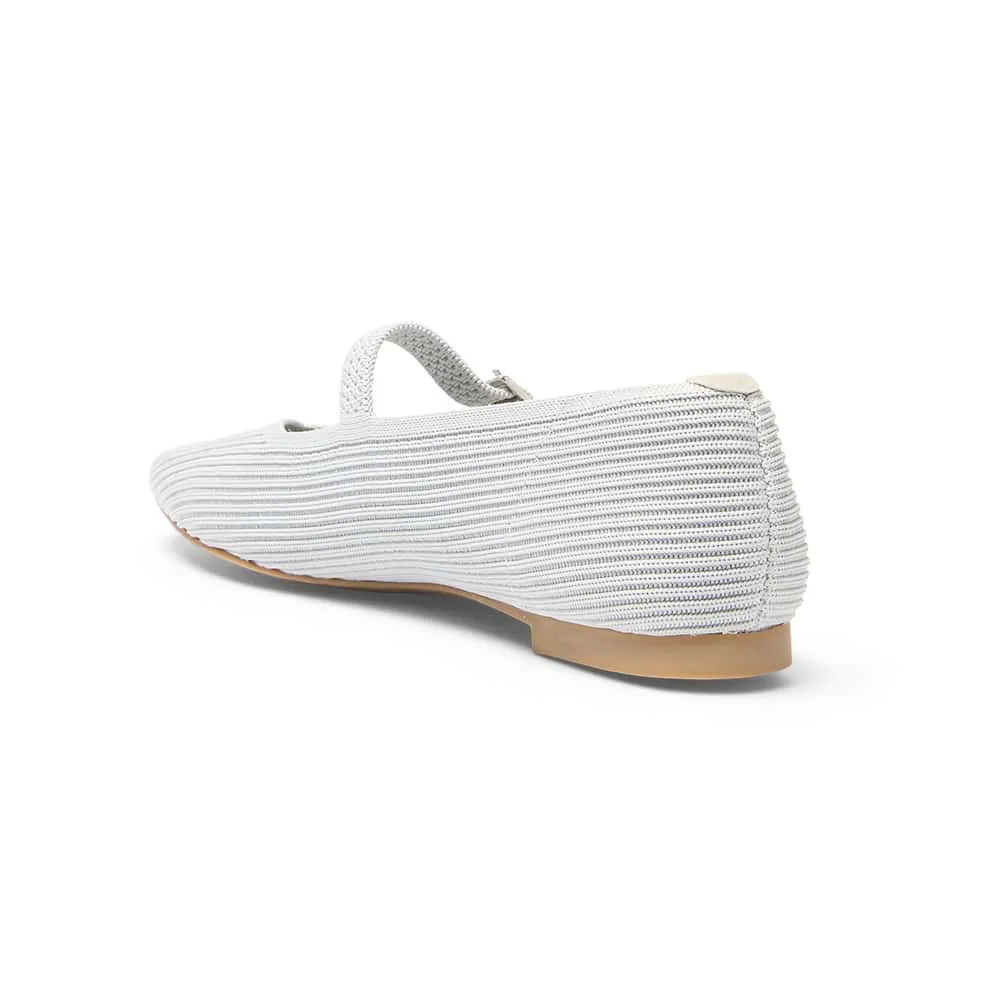 Jazz Flat in Light Grey Knit