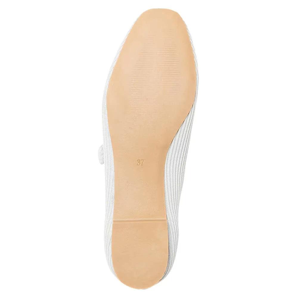 Jazz Flat in Light Grey Knit