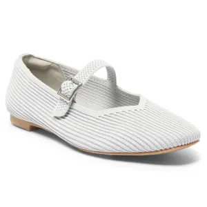 Jazz Flat in Light Grey Knit