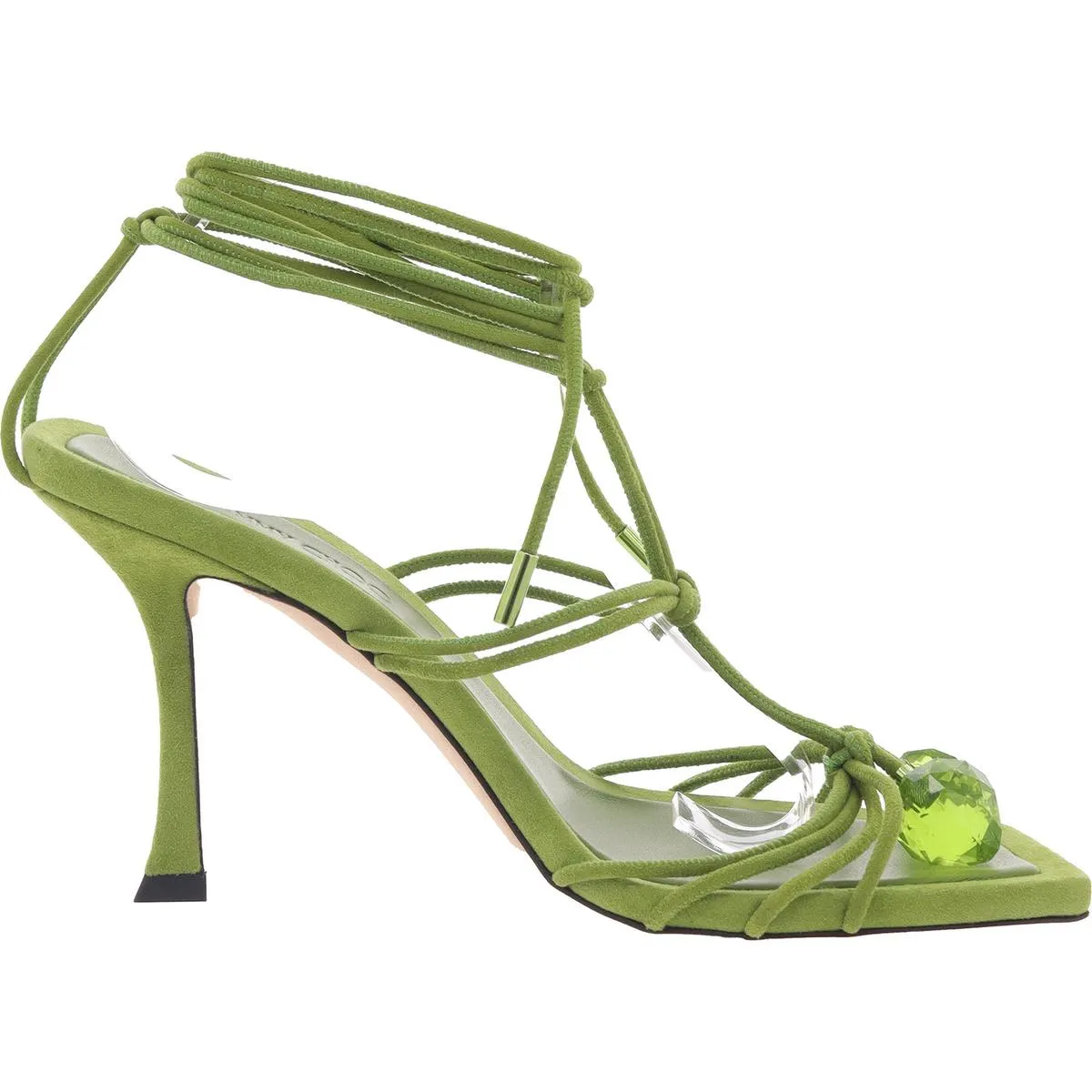 Jemma 90 Womens Embellished Suede Heels