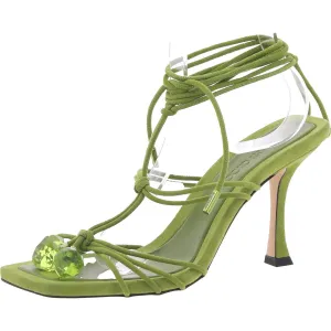 Jemma 90 Womens Embellished Suede Heels
