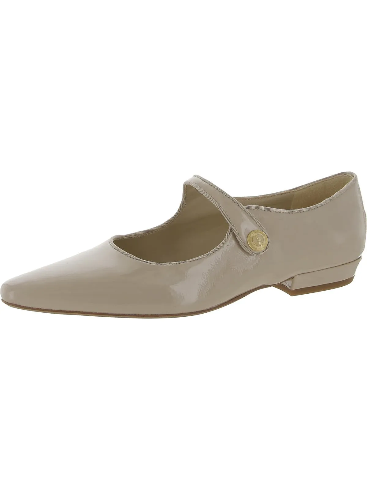 Jene Womens Solid Pointed Toe Mary Janes