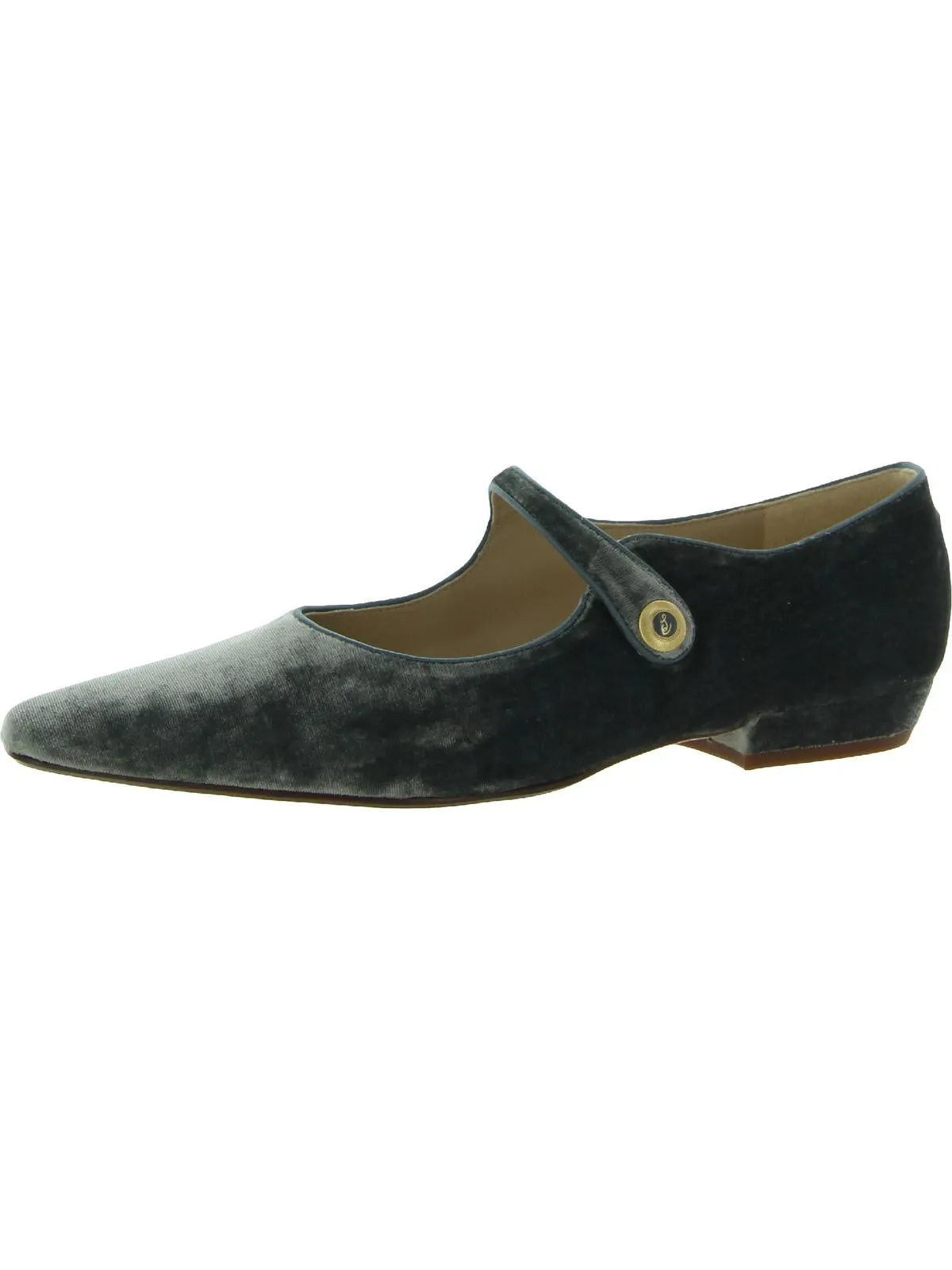 Jene Womens Solid Pointed Toe Mary Janes