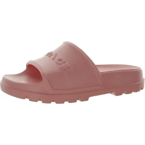Jesse Womens Slip On Lugged Sole Slide Sandals