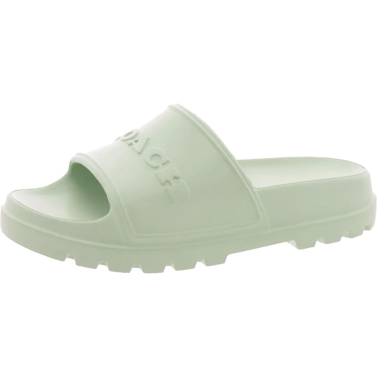 Jesse Womens Slip On Lugged Sole Slide Sandals