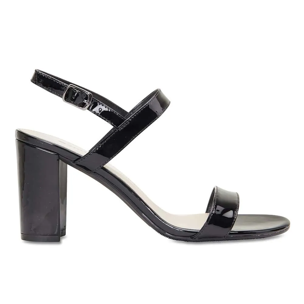 Jet Heel in Black Patent