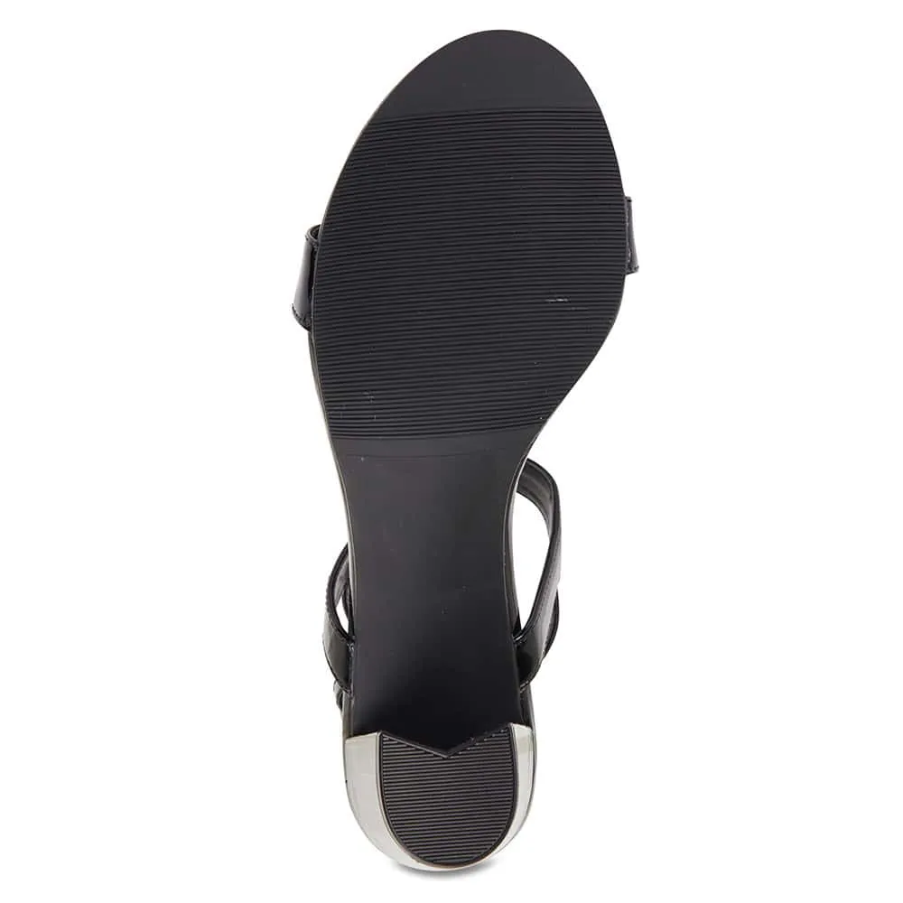 Jet Heel in Black Patent