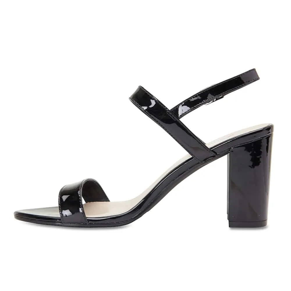 Jet Heel in Black Patent