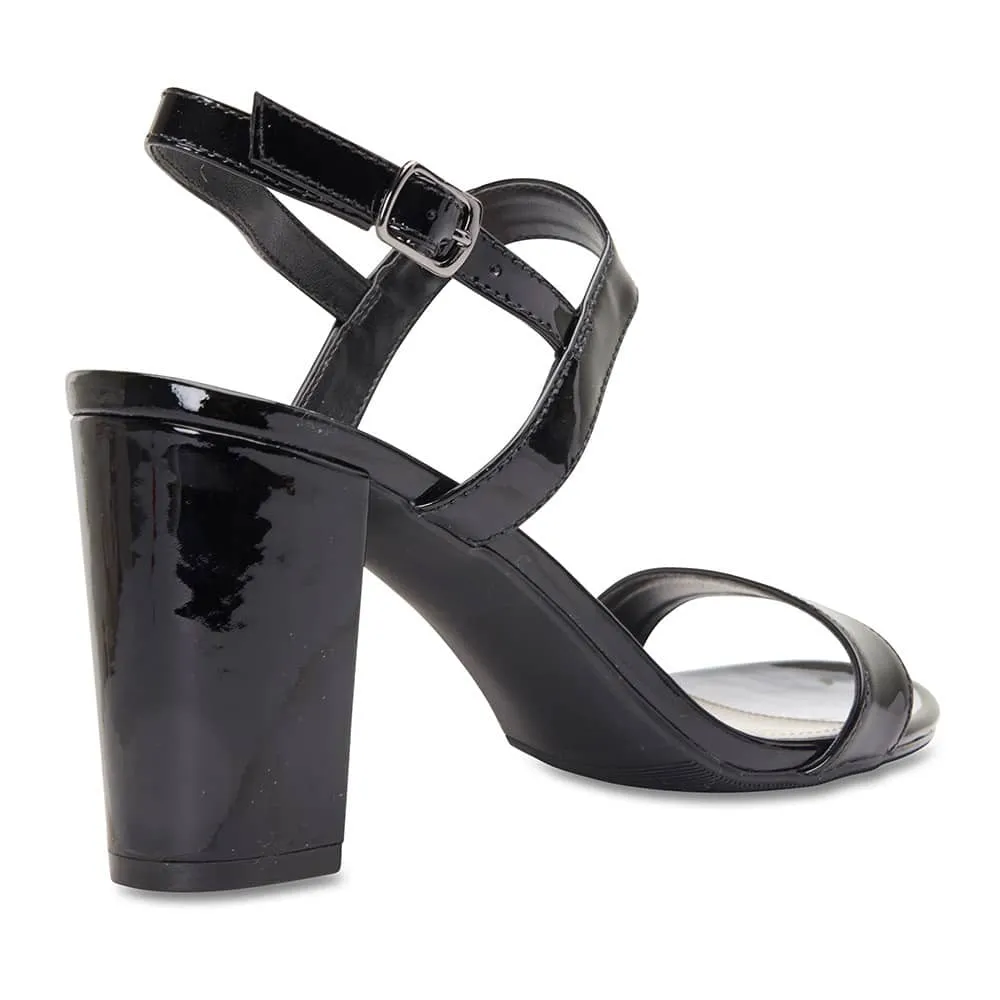 Jet Heel in Black Patent