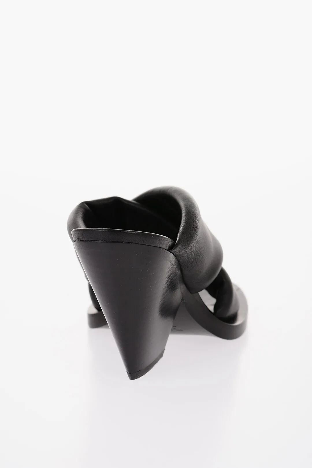 Jil Sander Criss Cross Designed Leather Mules 10Cm
