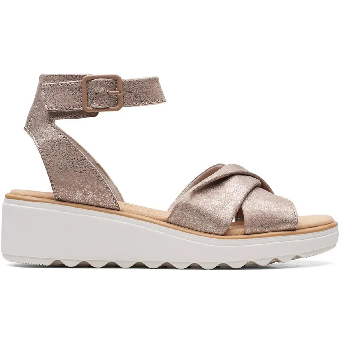 Jillian Bella Womens Padded Insole Open Toe Wedge Sandals