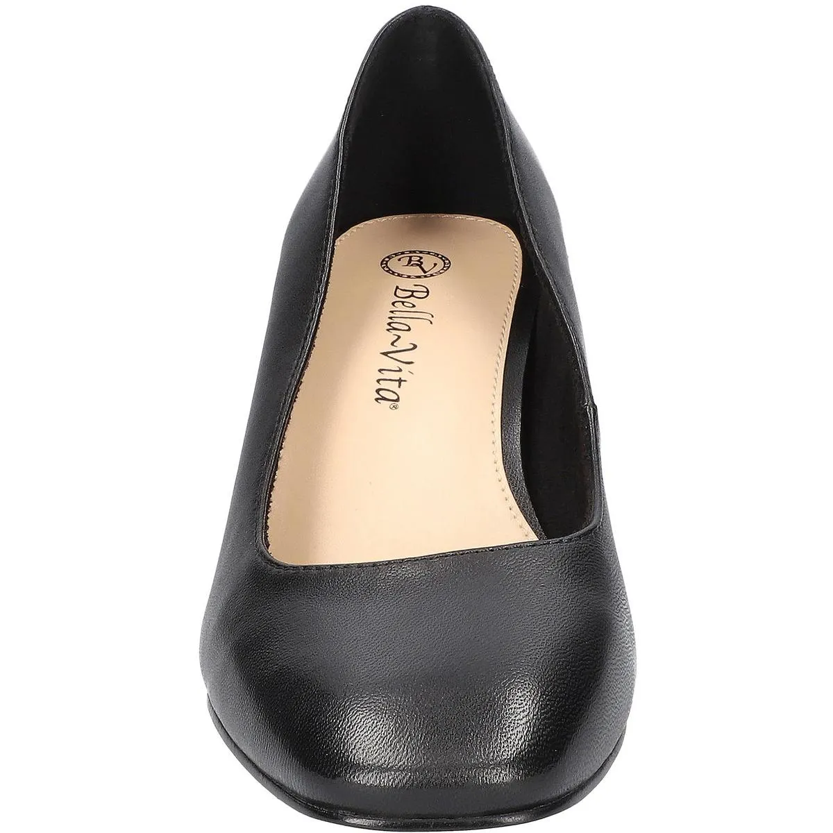 Jillian Womens Padded Insole Manmade Block Heels