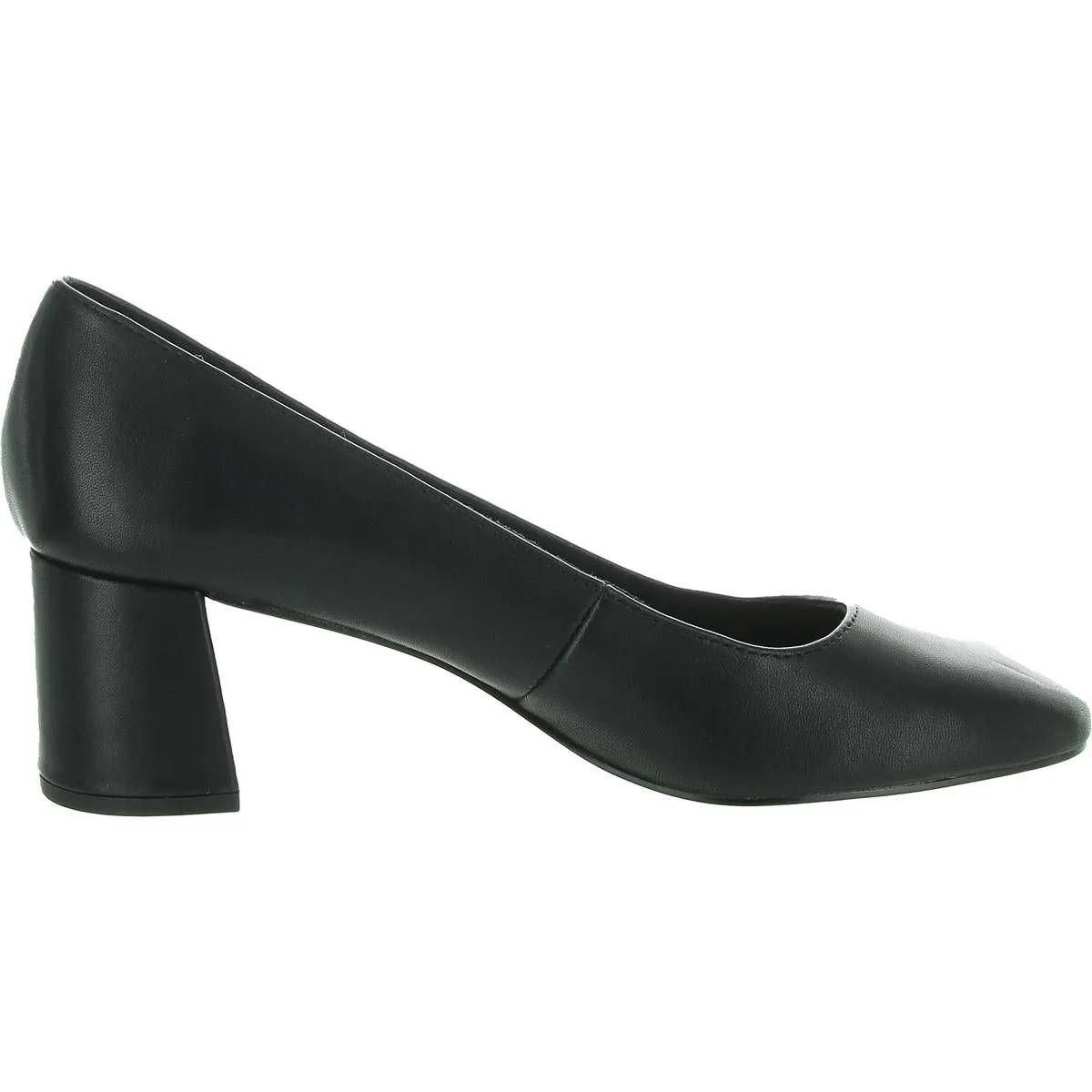 Jillian Womens Solid Leather Block Heels