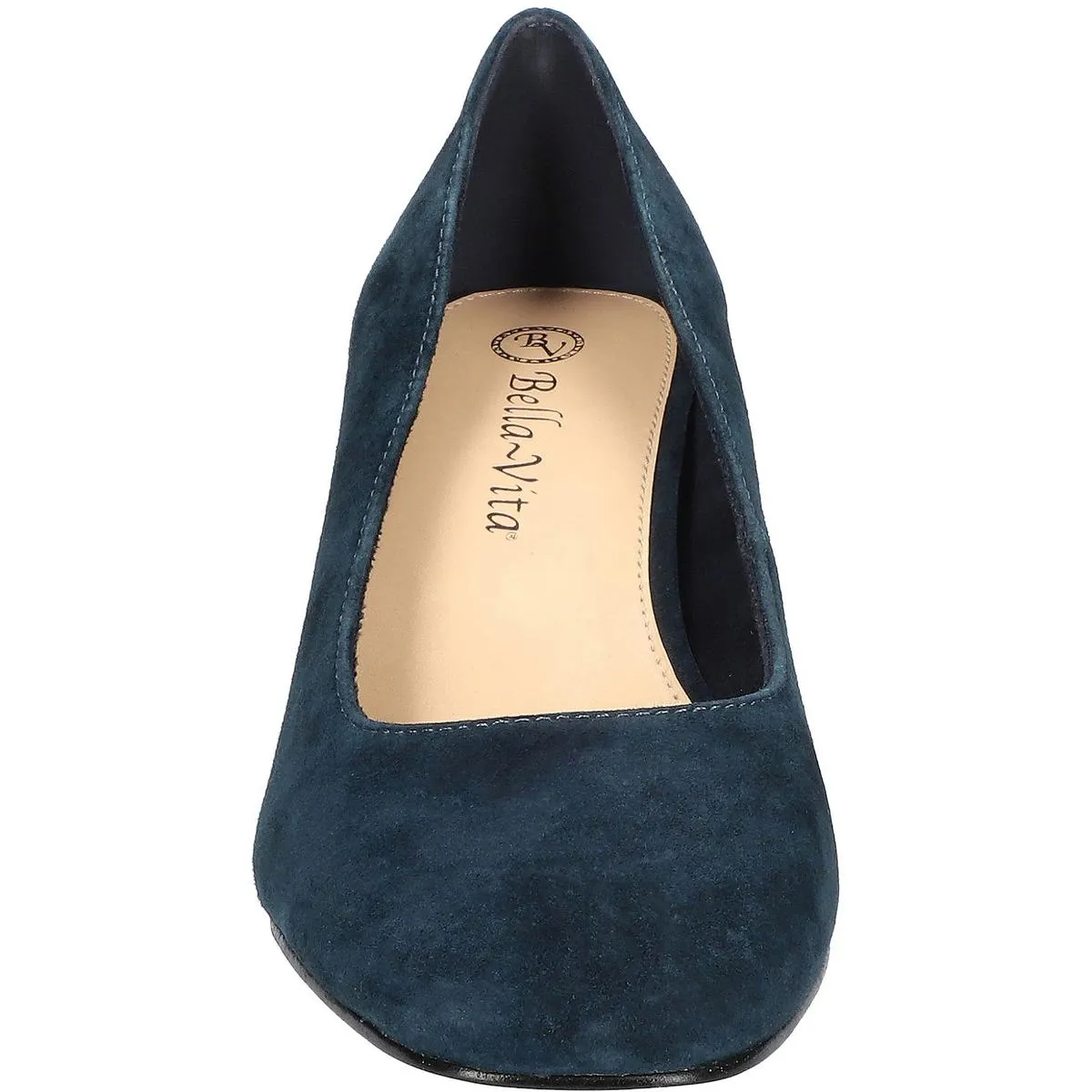 Jillian Womens Solid Leather Block Heels