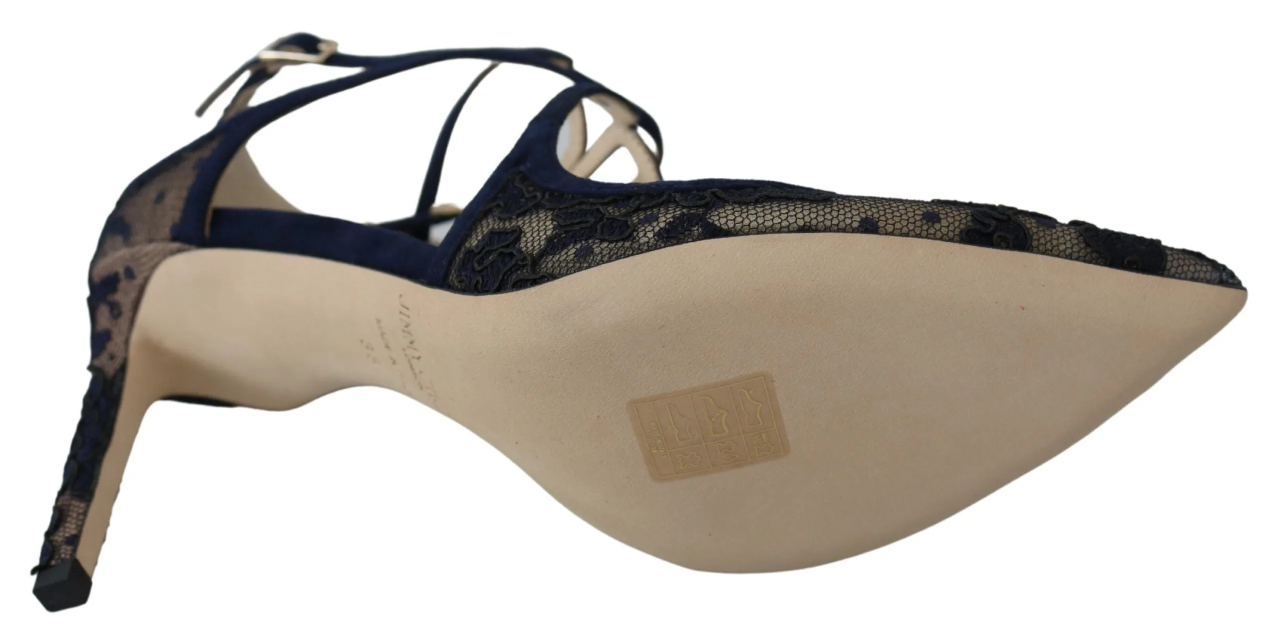 Jimmy Choo Navy Lancer Leather Pumps Elegance Women's Unleashed