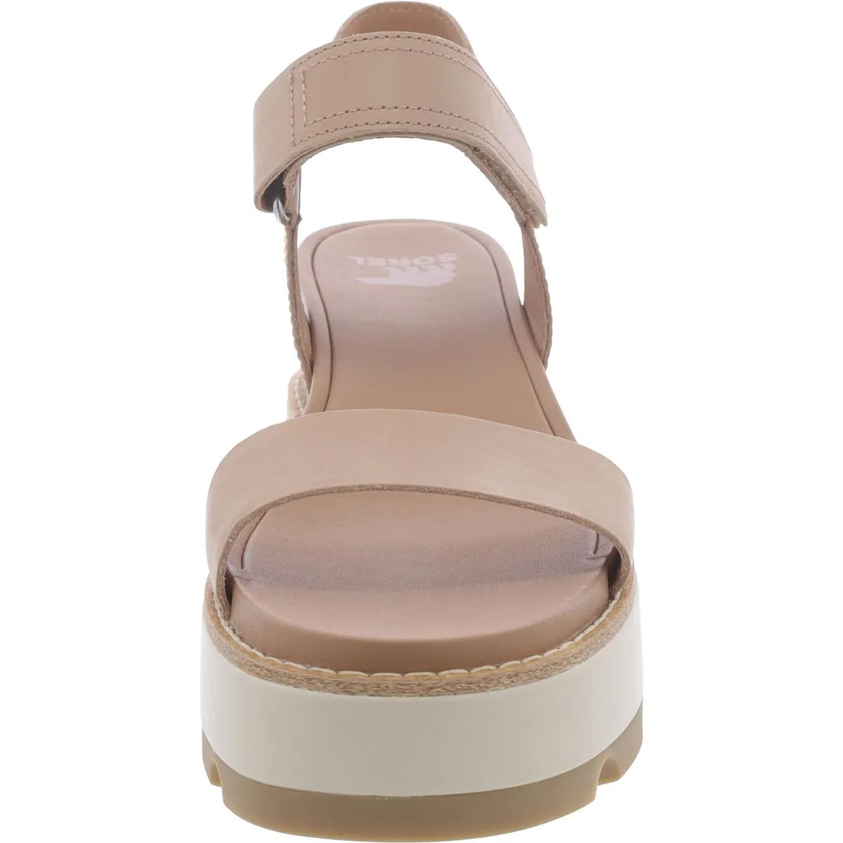 Joanie IV Womens Leather Slip On Wedge Sandals