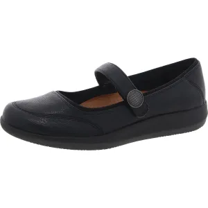 Joesie  Womens Solid Faux Leather Mary Janes
