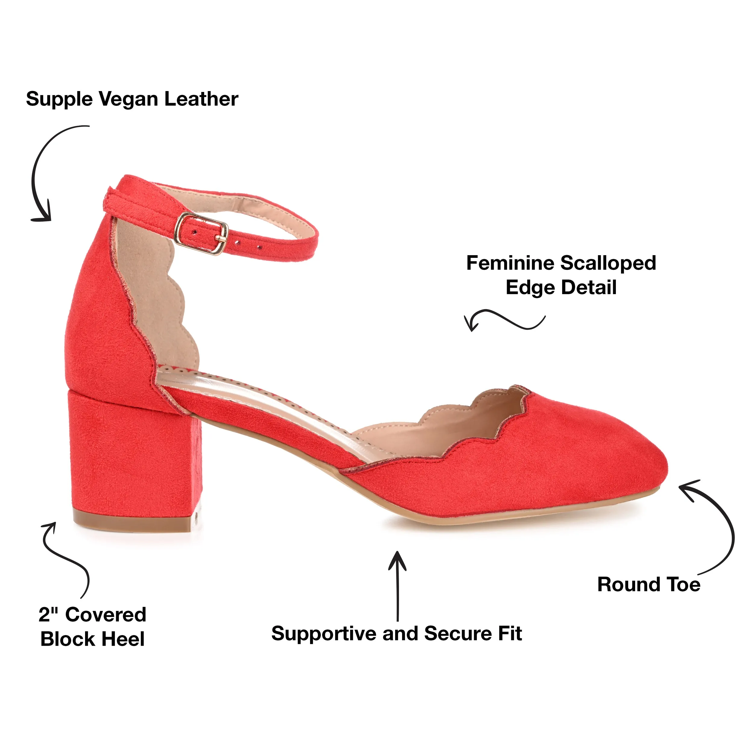 Journee Collection Women's Wide Width Edna Pump